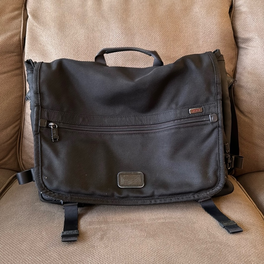 Tumi Nylon Messenger Laptop Bag